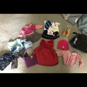 Lot of American girl doll items